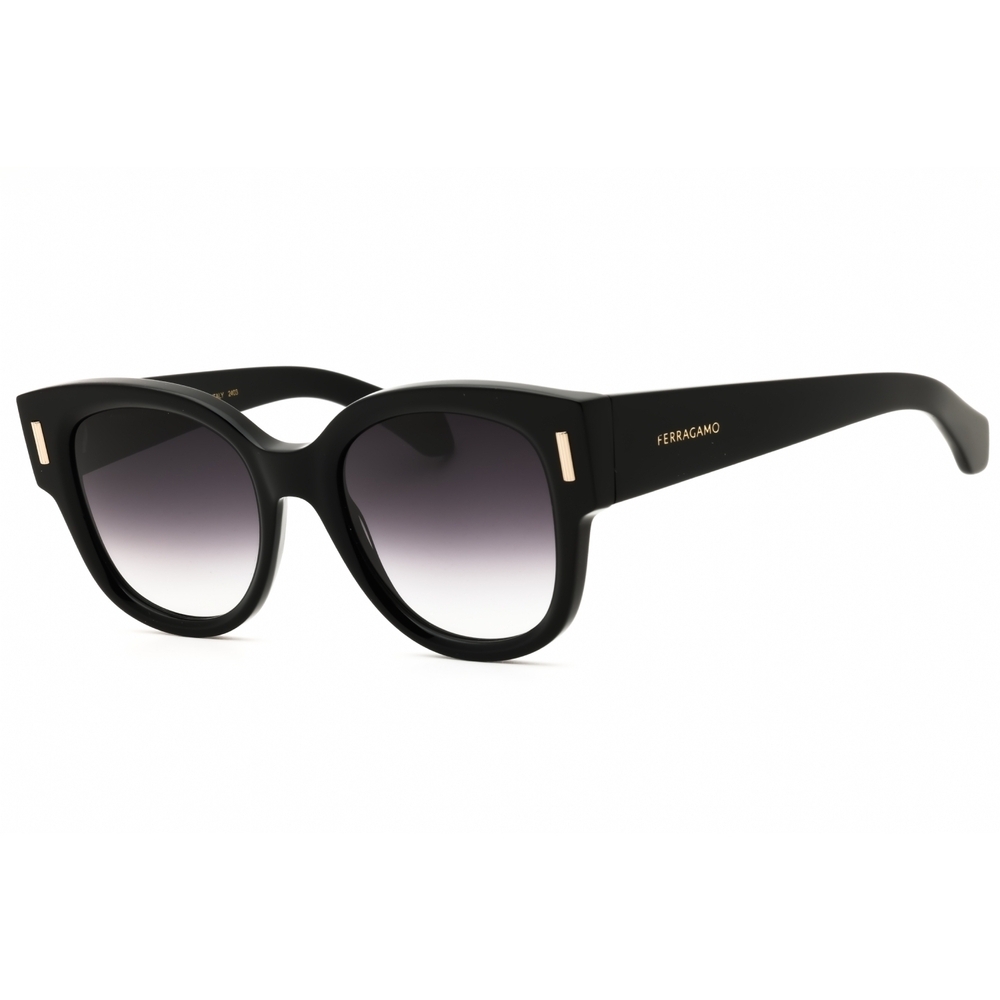 Salvatore Ferragamo SF2007S Sunglasses Black Acetate Round
